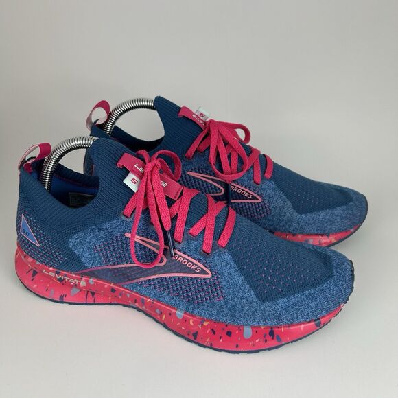 Brooks Levitate Stealthfit 5 Women's Size 9 B Blue Pink Running Shoes Sneakers - Picture 2 of 10